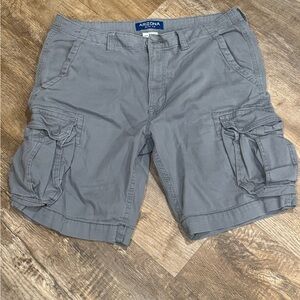 Arizona Jean Company Gray Cargo Shorts Relaxed Flex Fit